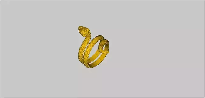 Snake ring 3D print model