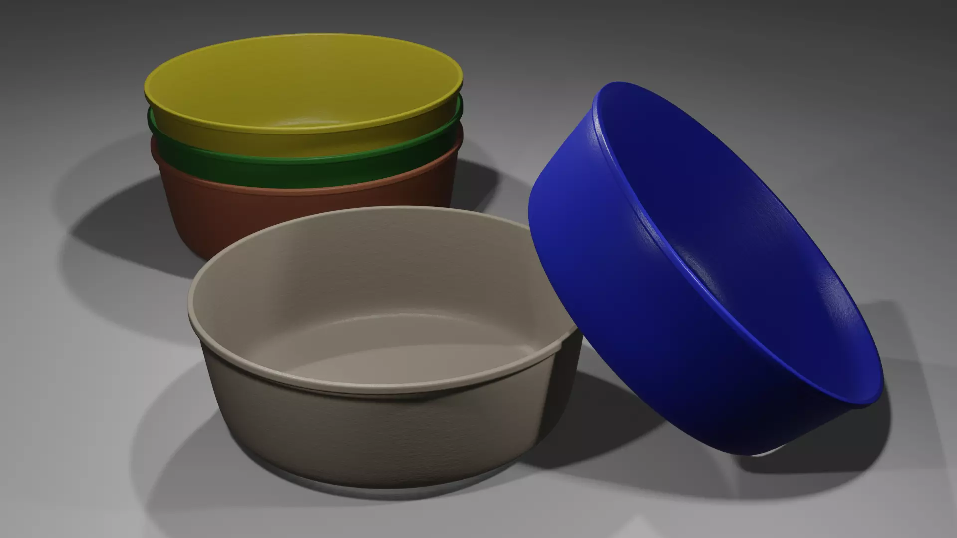 Bowls plastic bowl Free 3D print model