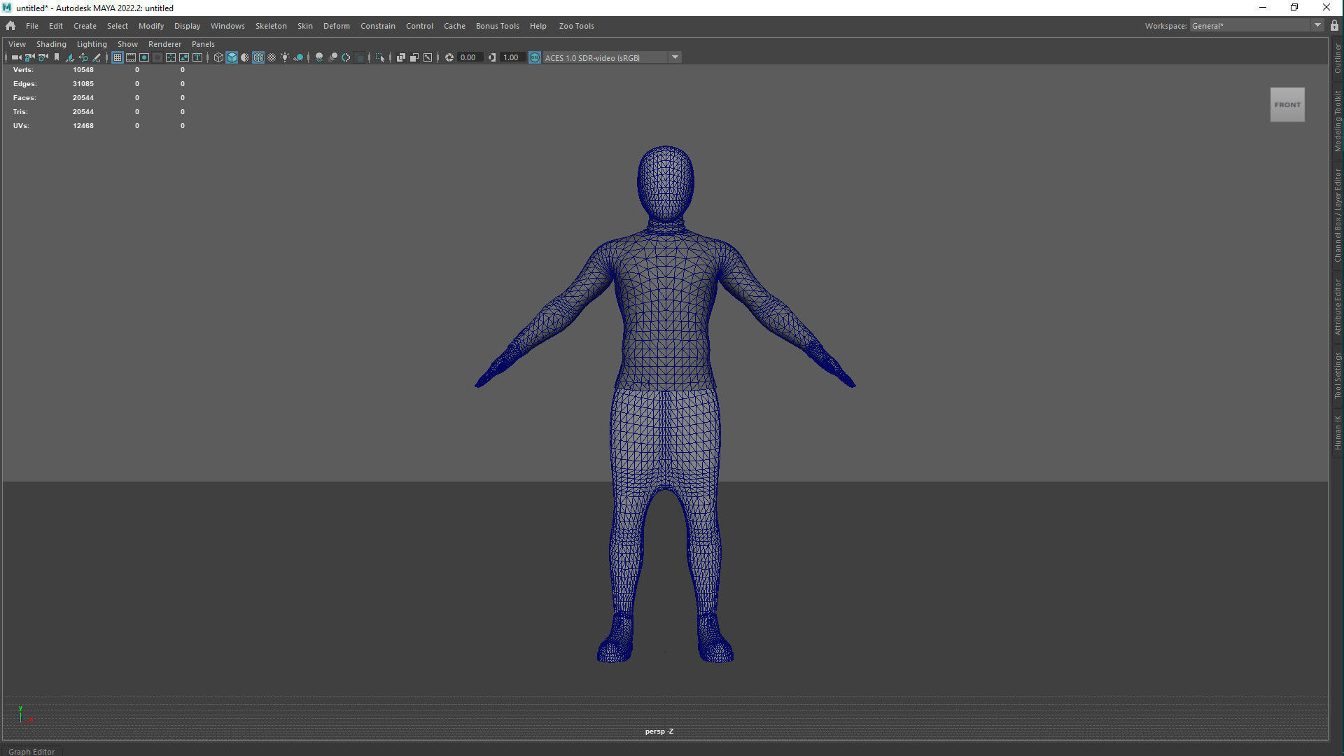 Sci Fi Character Android Low-poly 3D model_13