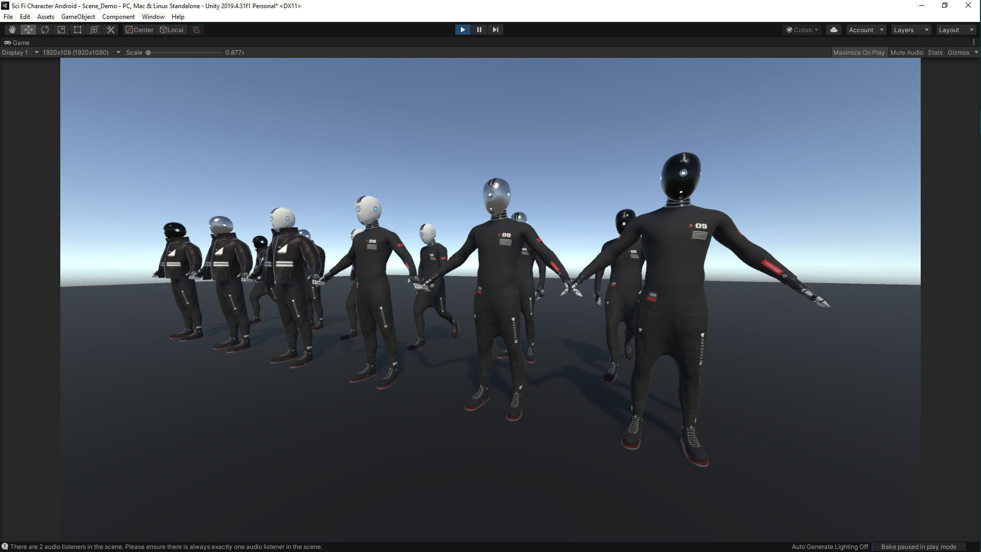 Sci Fi Character Android Low-poly 3D model_3