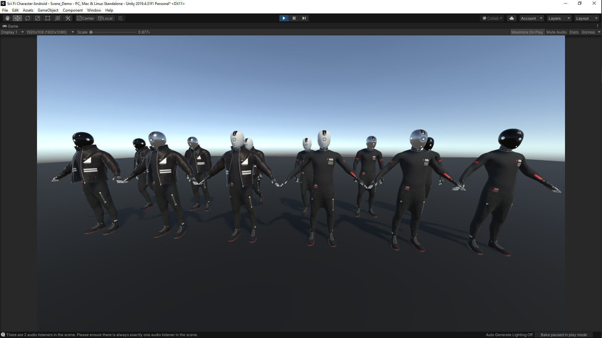 Sci Fi Character Android Low-poly 3D model_4