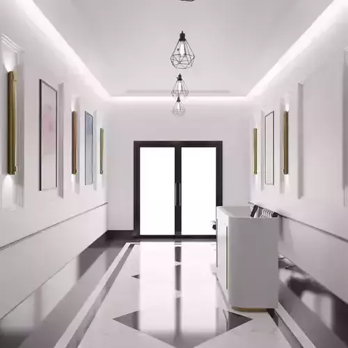 Realistic Hall Office