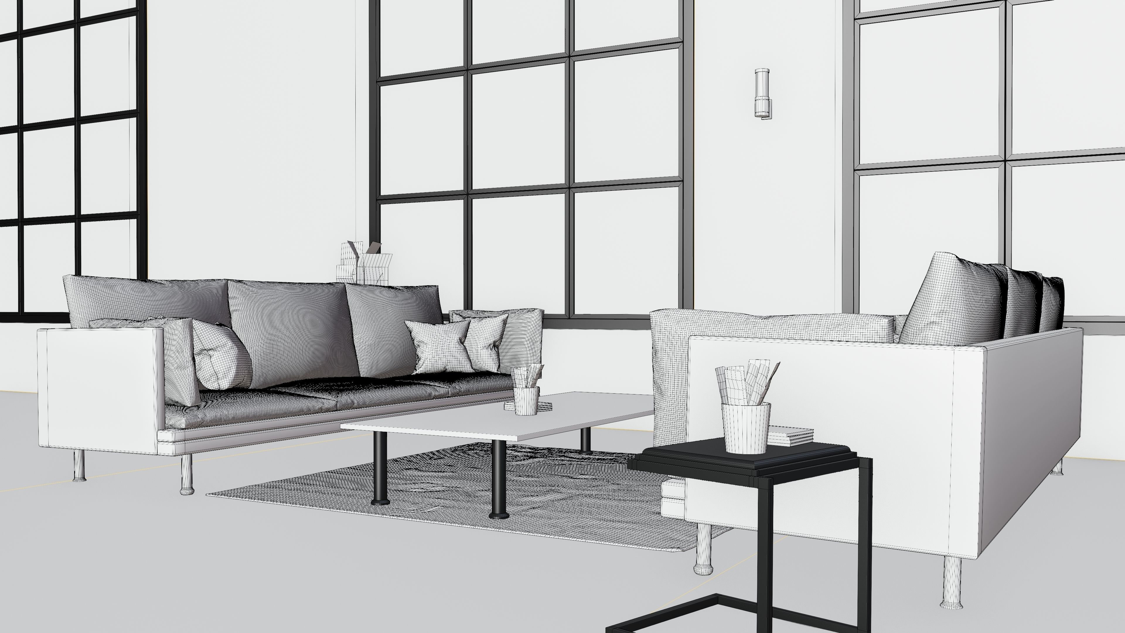 industrial house interior 3D model_14