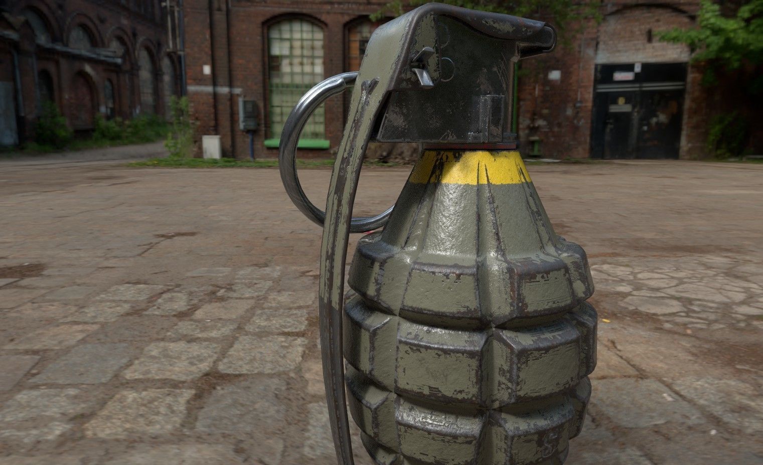 MK2 Grenade Low-poly 3D model_20