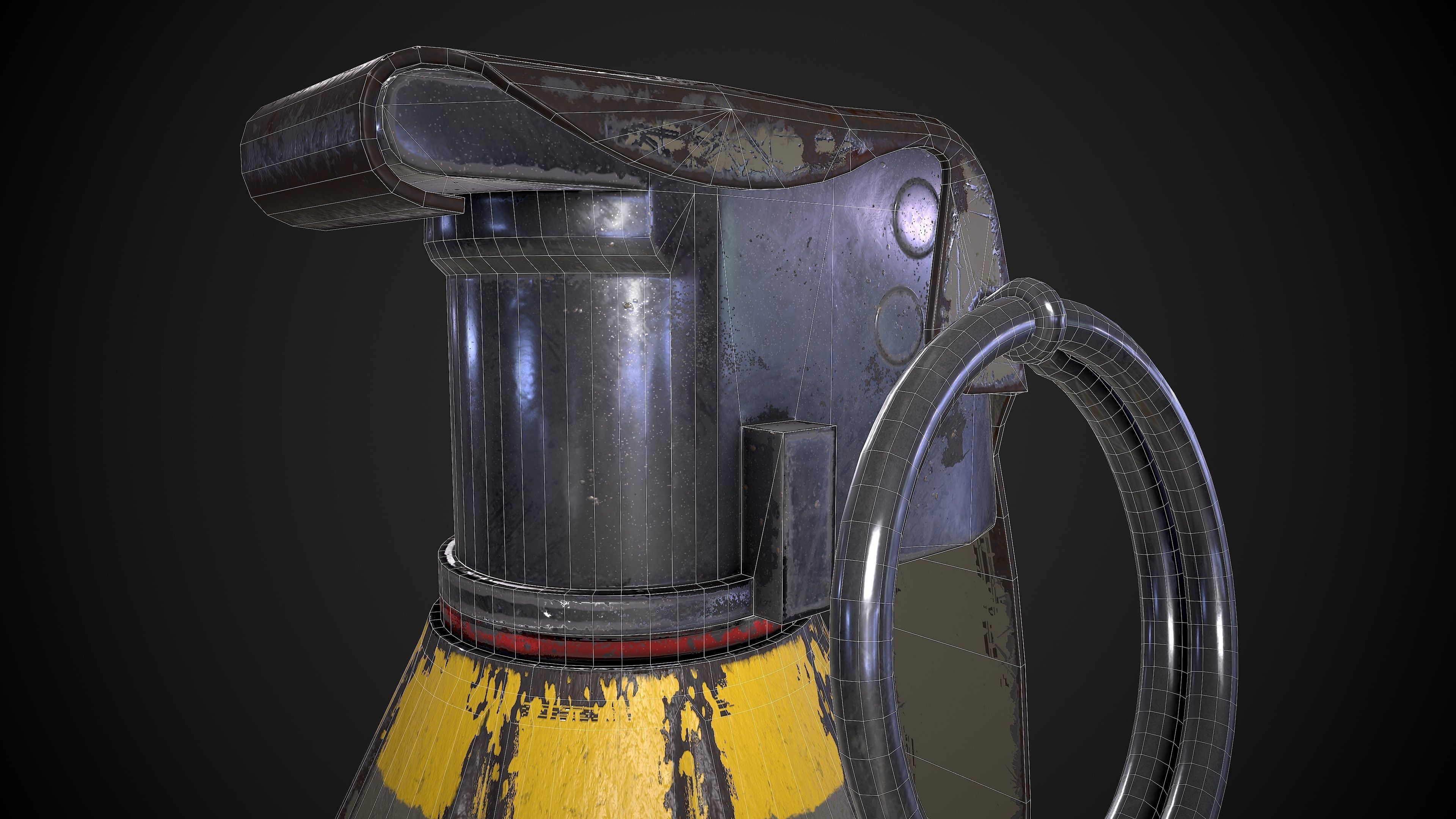 MK2 Grenade Low-poly 3D model_24