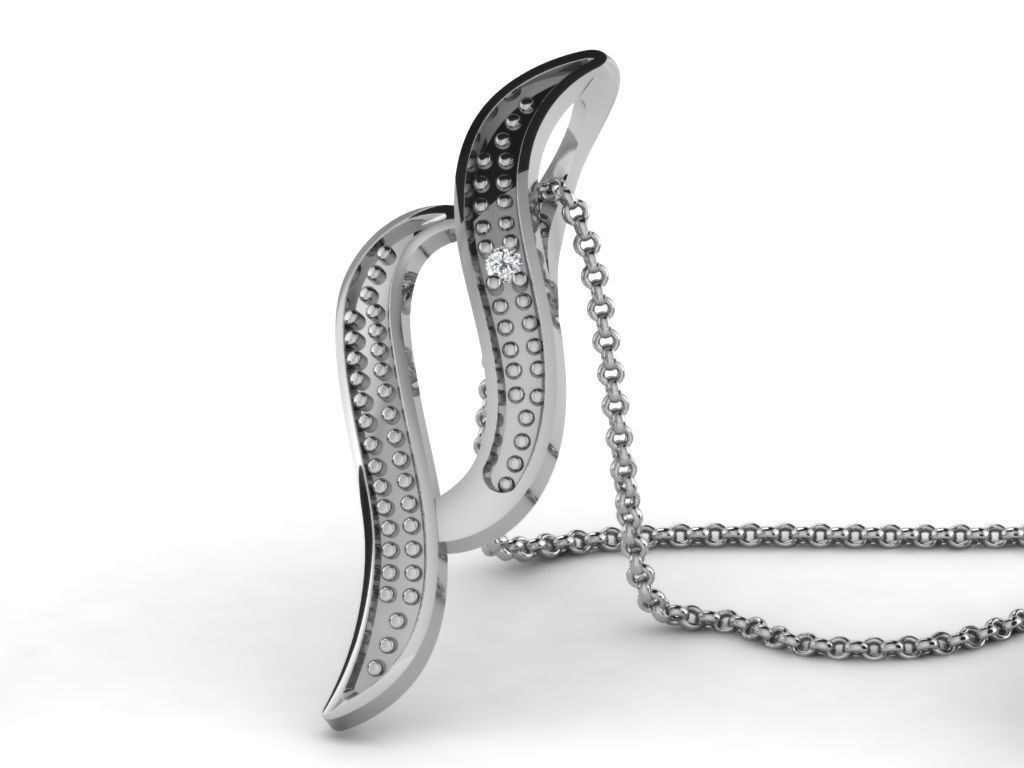 Diamond pendent 100 cad files  part 05 3D print model_29