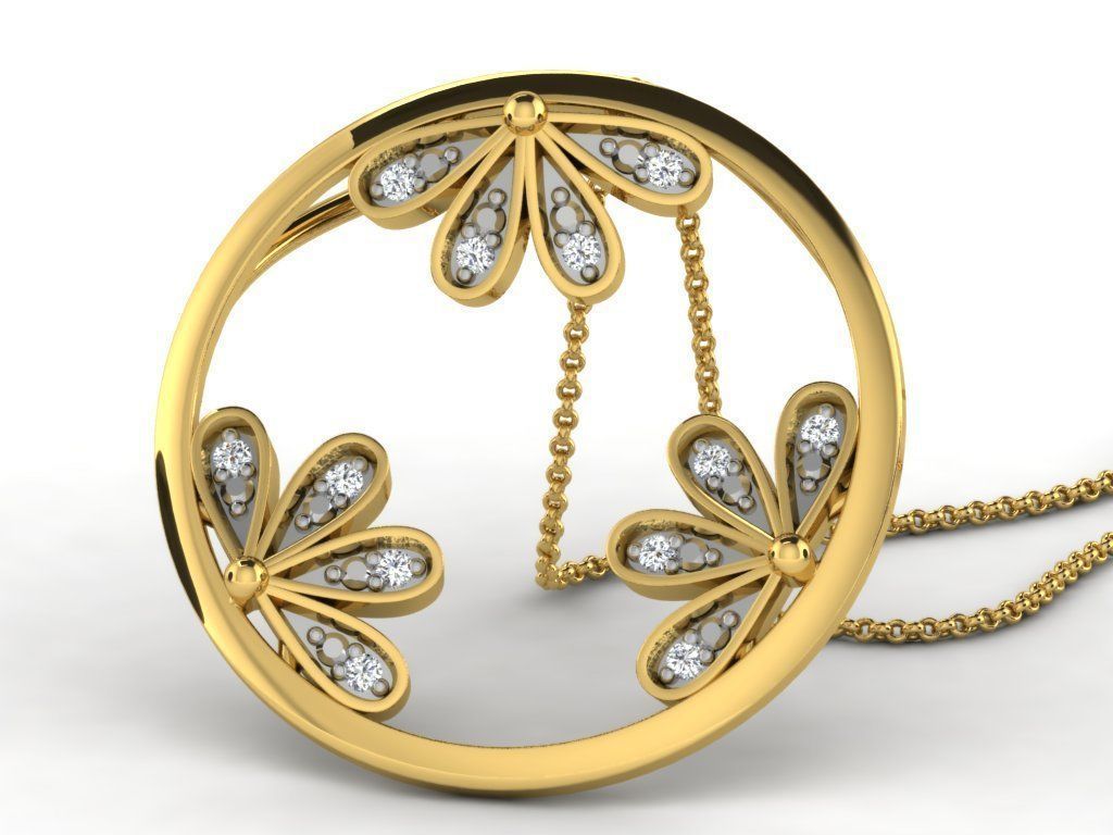 Diamond pendent 100 cad files  part 05 3D print model_53