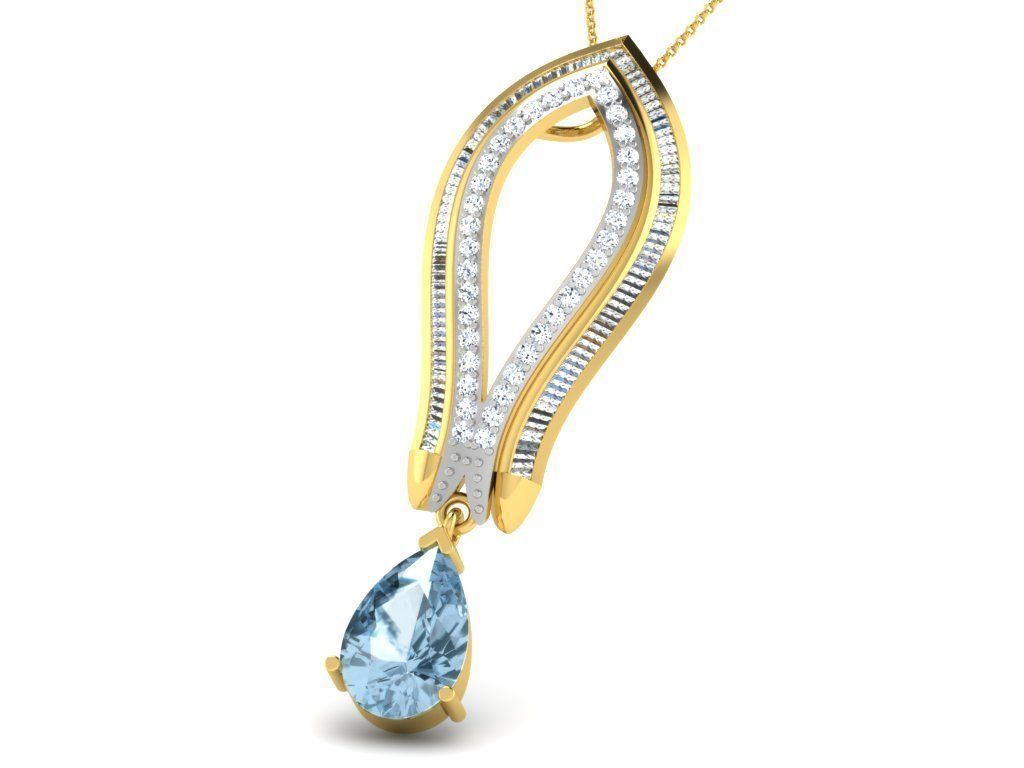 Diamond pendent 100 cad files  part 05 3D print model_72