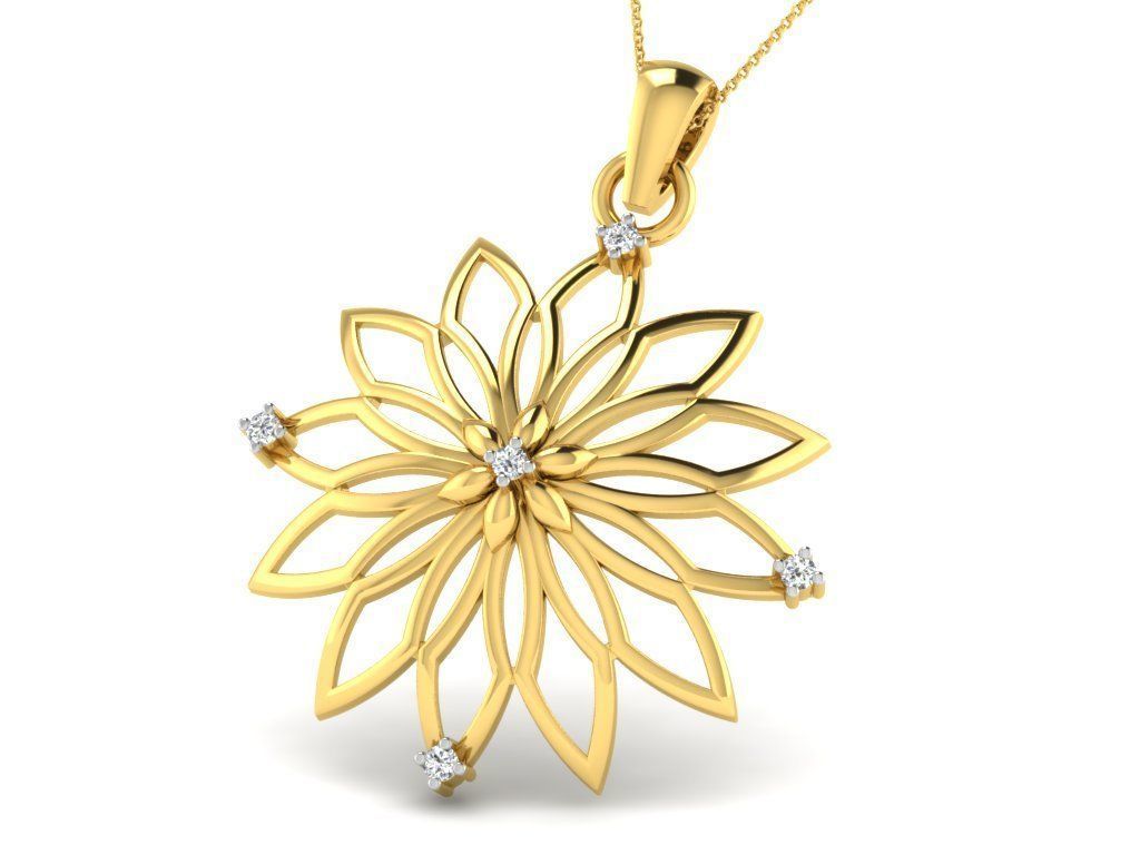 Diamond pendent 100 cad files  part 05 3D print model_58