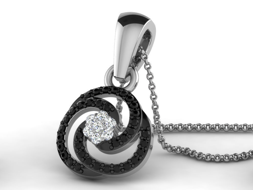 Diamond pendent 100 cad files  part 05 3D print model_26