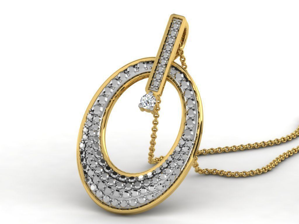 Diamond pendent 100 cad files  part 05 3D print model_42