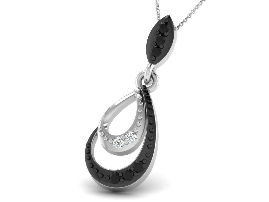 Diamond pendent 100 cad files  part 05 3D print model_7