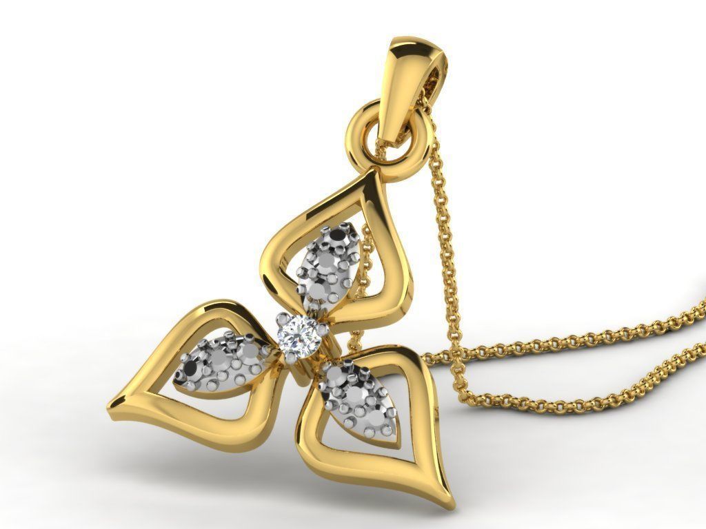 Diamond pendent 100 cad files  part 05 3D print model_34