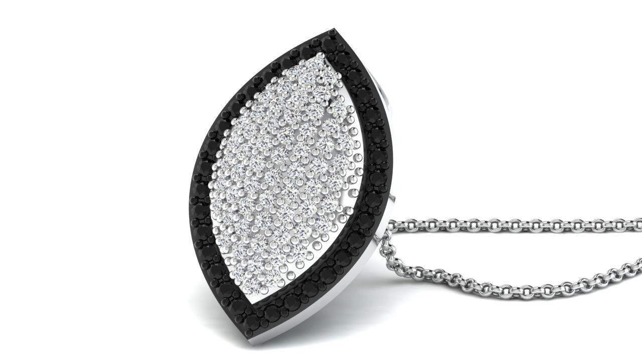 Diamond pendent 100 cad files  part 05 3D print model_25