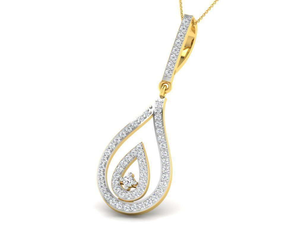 Diamond pendent 100 cad files  part 05 3D print model_20