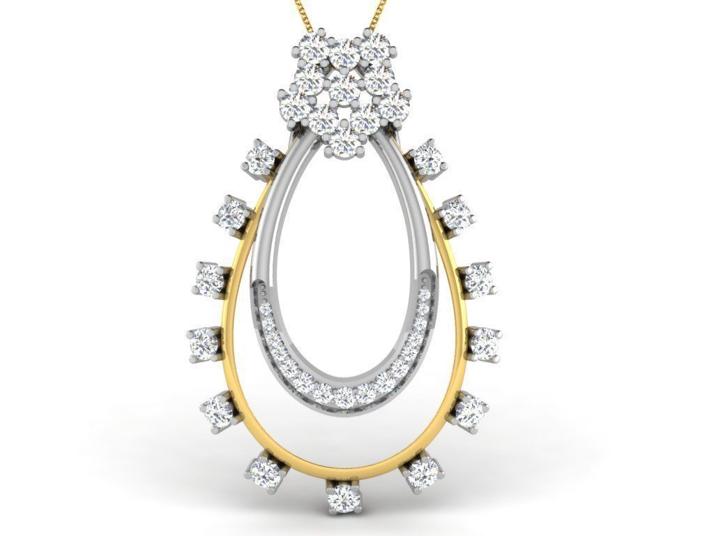 Diamond pendent 100 cad files  part 05 3D print model_52