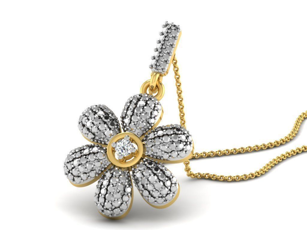 Diamond pendent 100 cad files  part 05 3D print model_36