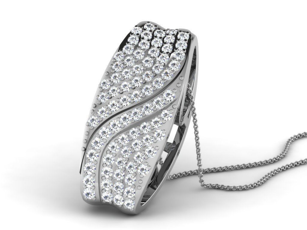 Diamond pendent 100 cad files  part 05 3D print model_18