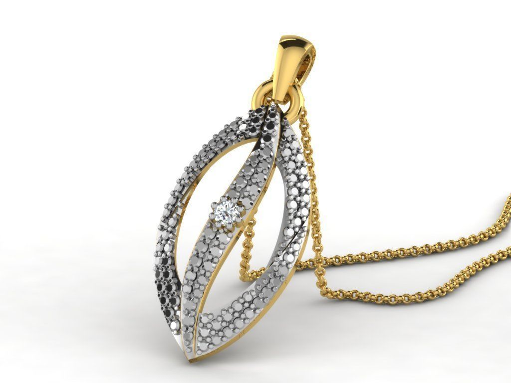 Diamond pendent 100 cad files  part 05 3D print model_40