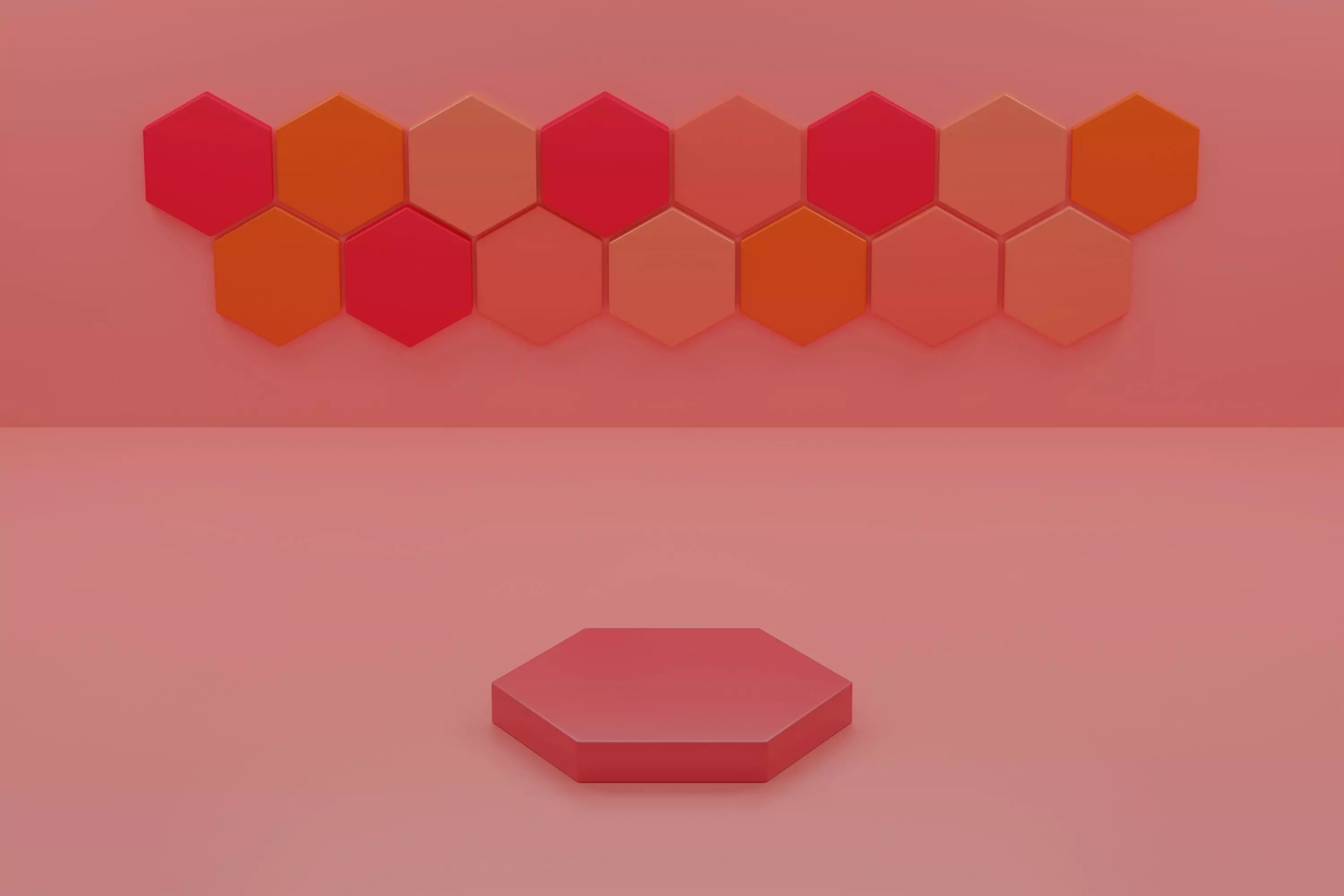 Hexagonal Product Podium 3D model Free 3D model
