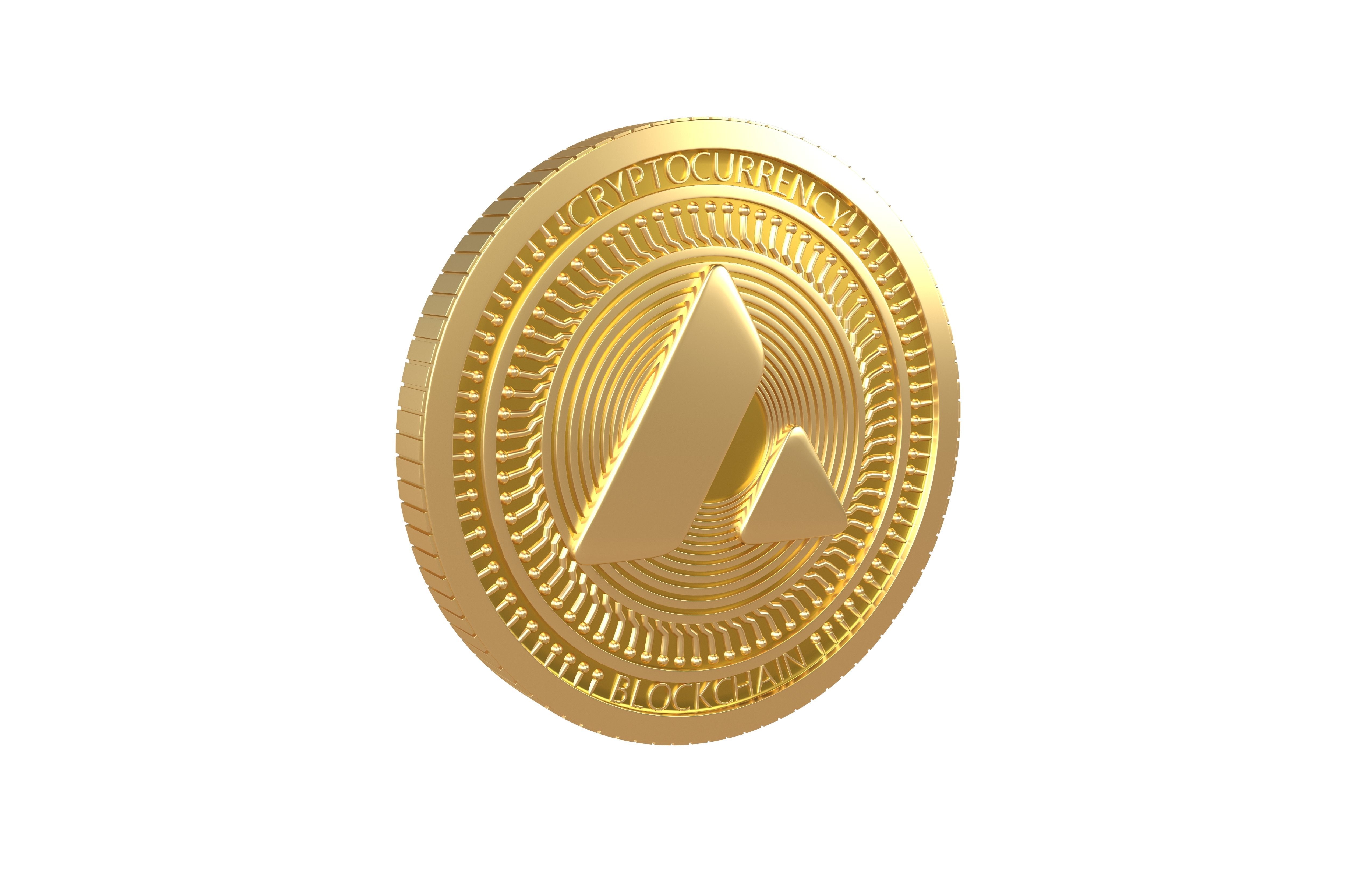 Avalanche Coin v6 001 3D model_1