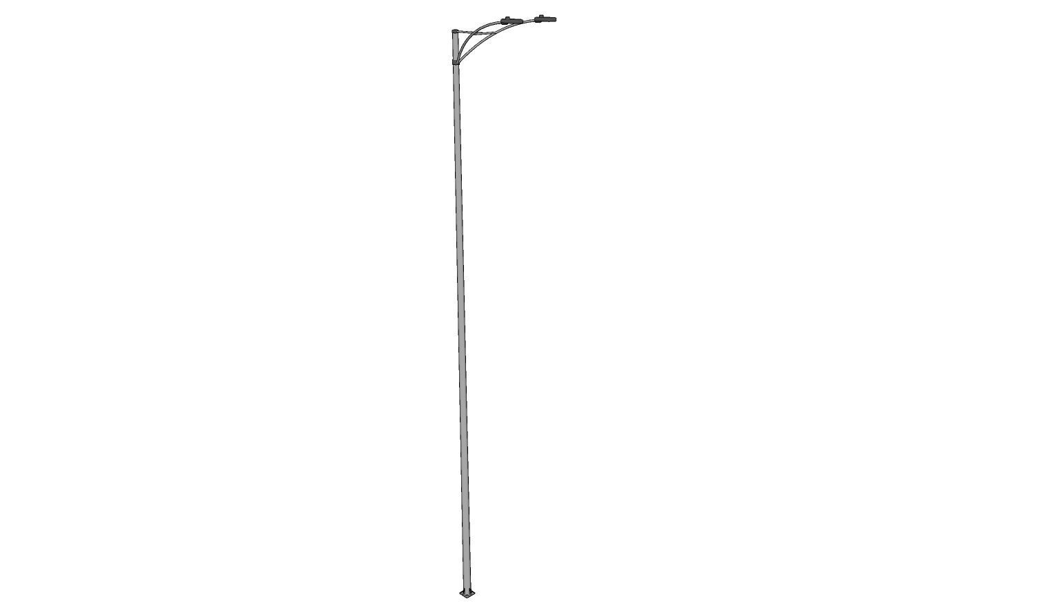 Lamp Post - Light Pole - Light Post - Street Light 26 3D model_5