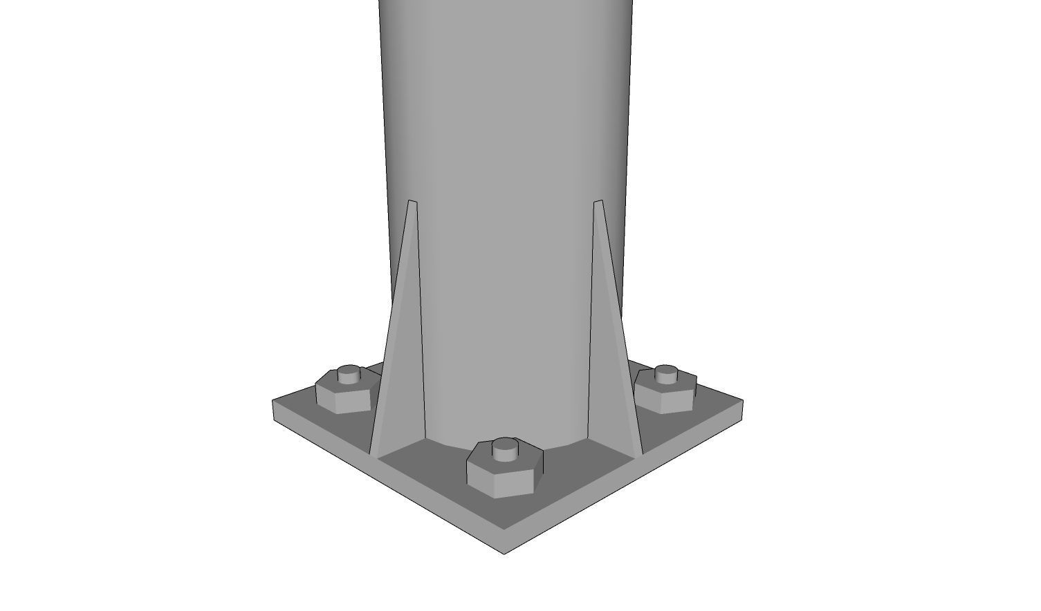 Lamp Post - Light Pole - Light Post - Street Light 26 3D model_6