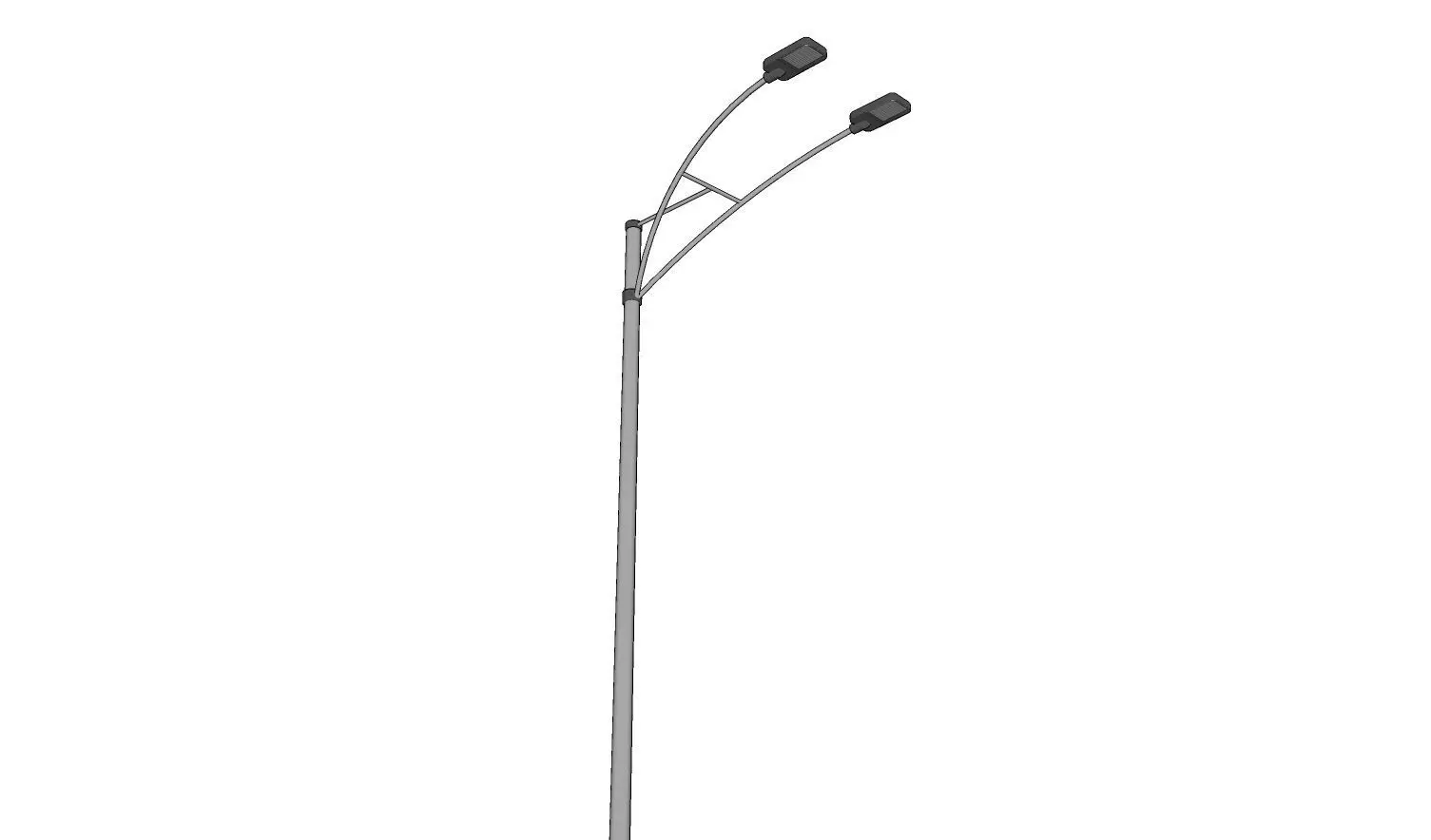Lamp Post - Light Pole - Light Post - Street Light 26 3D model_0