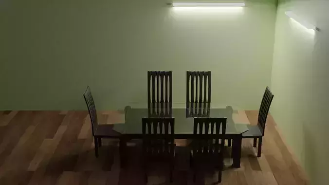 Dining table with chair