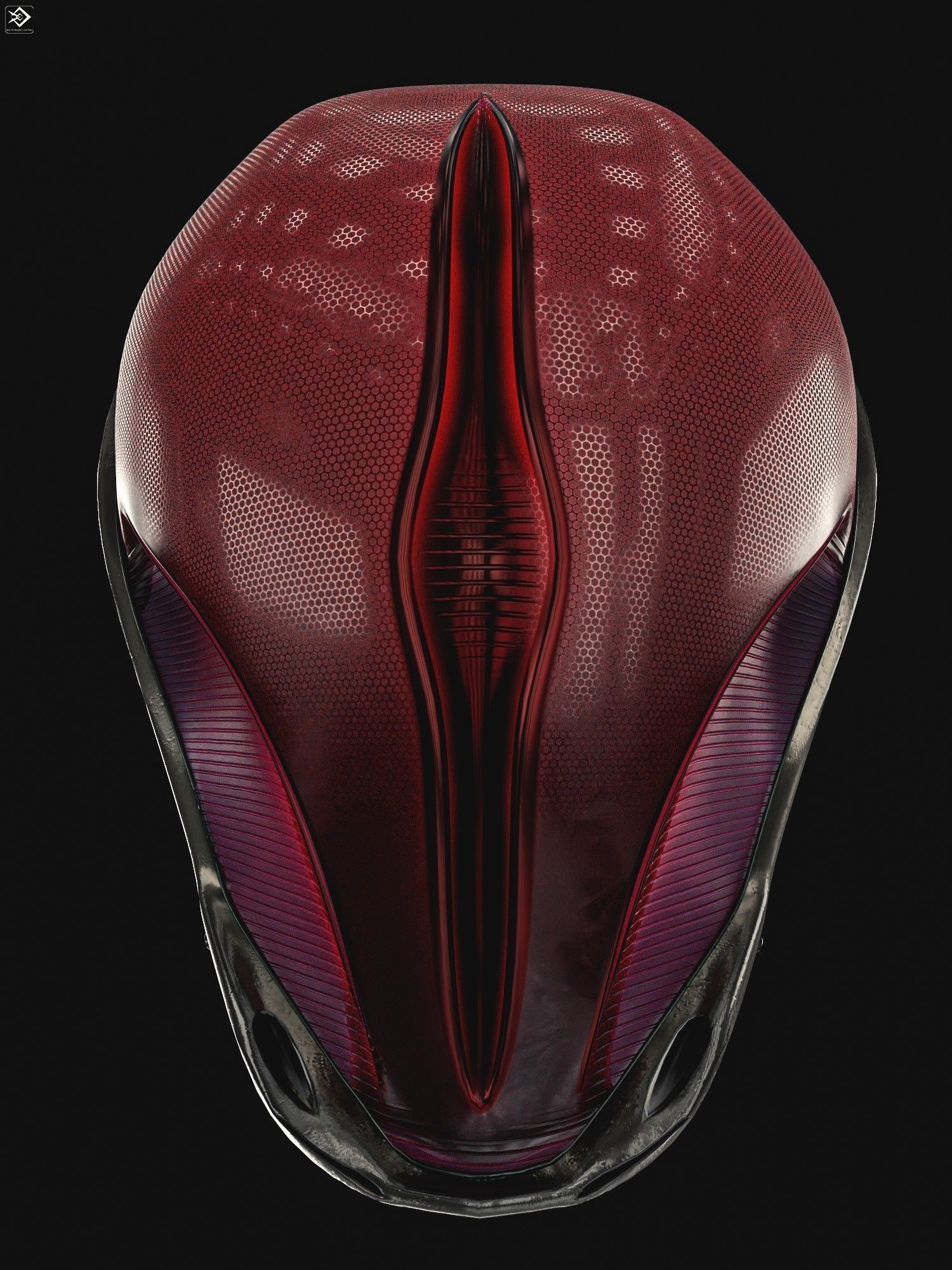 Sci-fi Helmet Low-poly 3D model_10