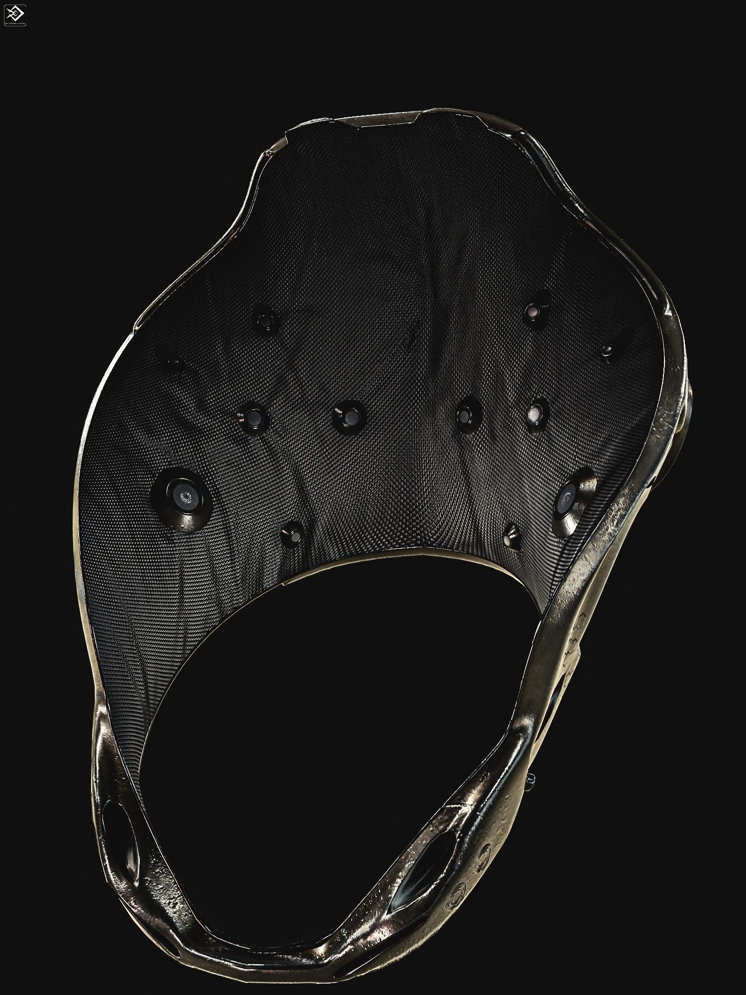 Sci-fi Helmet Low-poly 3D model_3