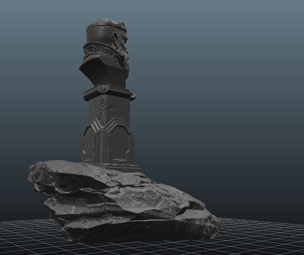 King of Old Halls - 3D Print model statue 3D print model_15