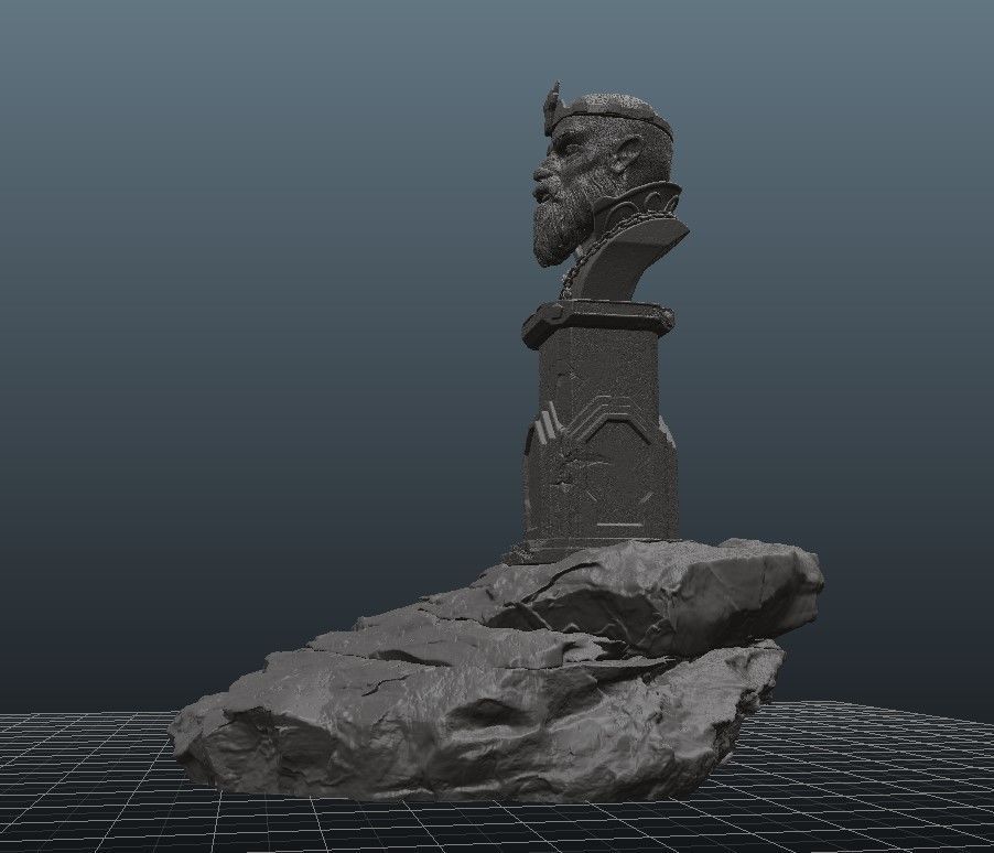 King of Old Halls - 3D Print model statue 3D print model_16