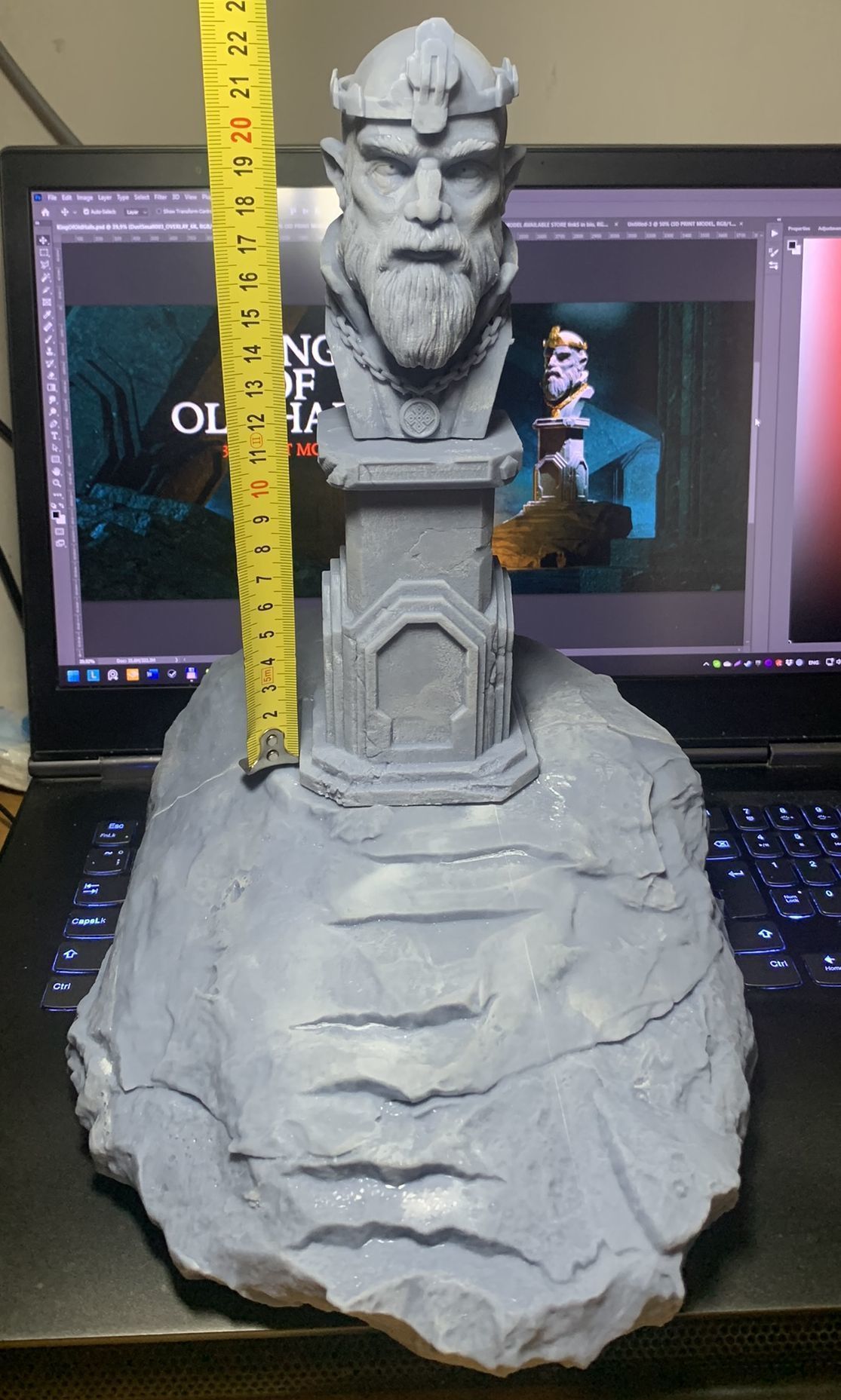 King of Old Halls - 3D Print model statue 3D print model_5