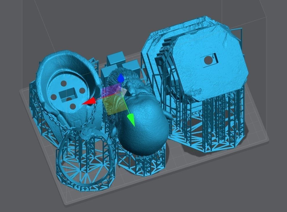 King of Old Halls - 3D Print model statue 3D print model_9