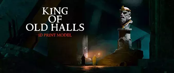 King of Old Halls - 3D Print model statue