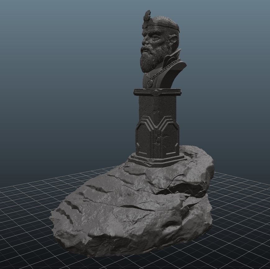 King of Old Halls - 3D Print model statue 3D print model_14
