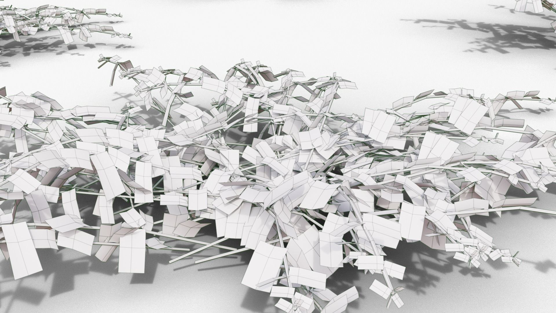 Vinca minor 3D model_30