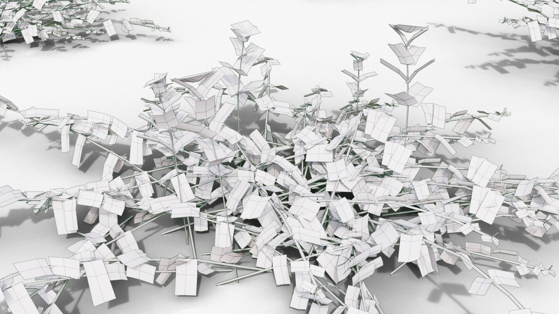 Vinca minor 3D model_32