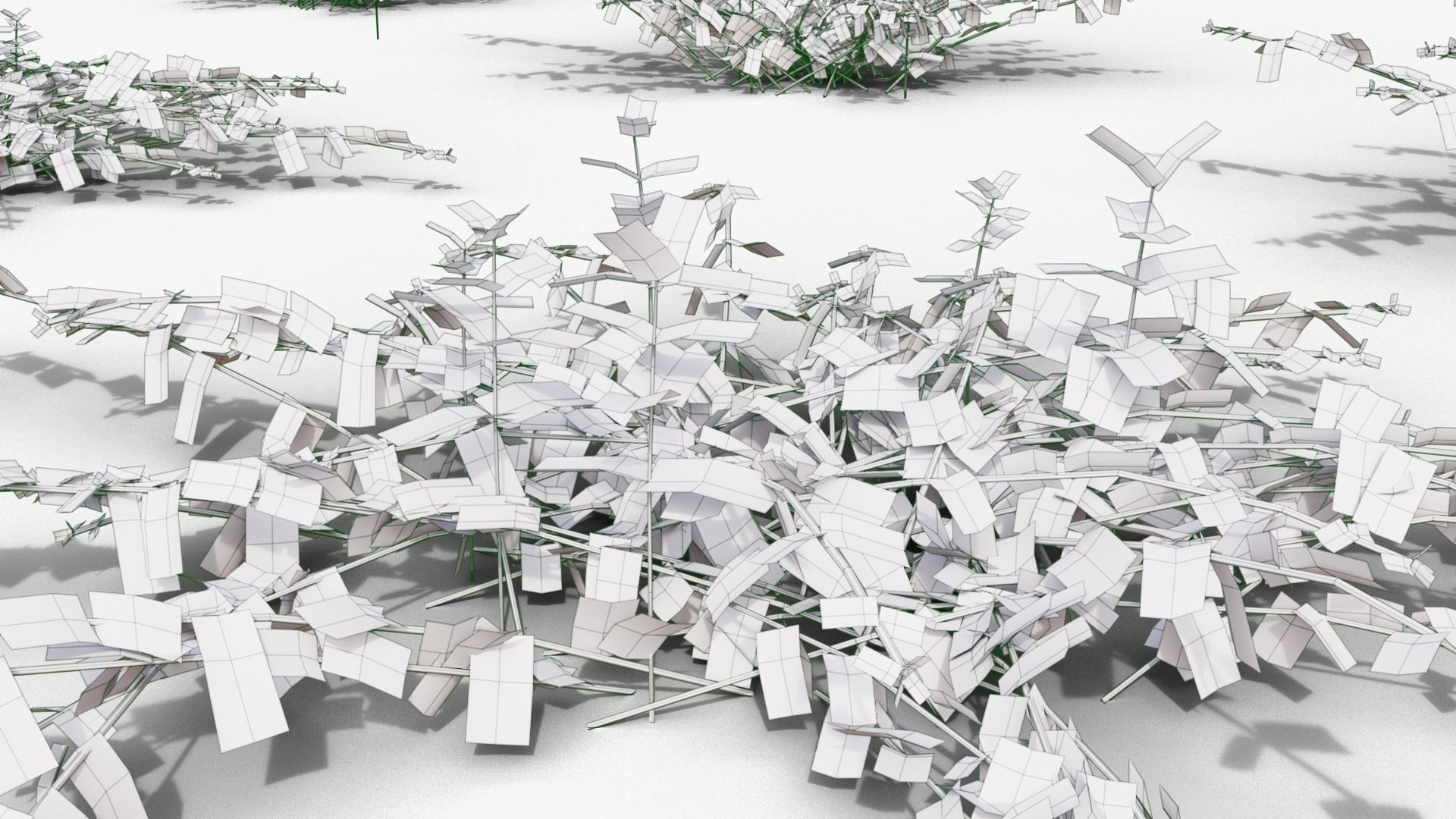 Vinca minor 3D model_31