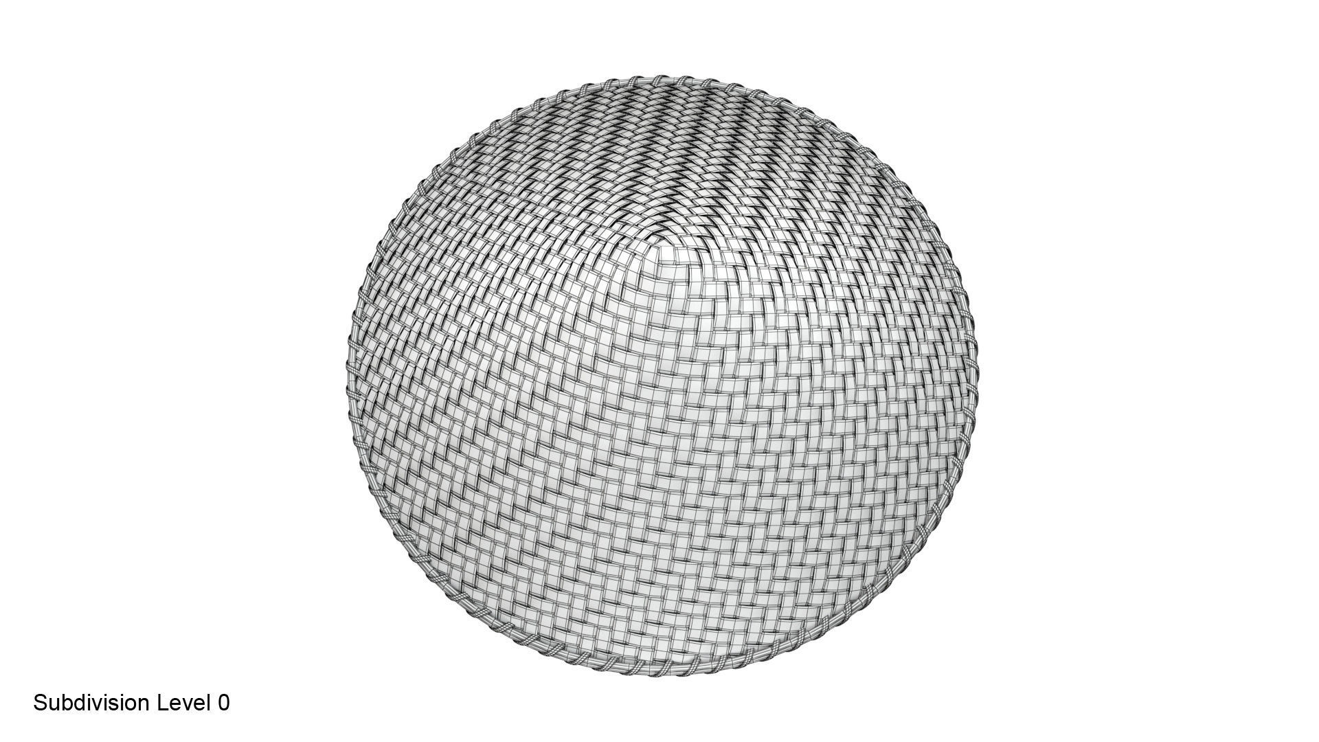 Asian bamboo hat 3D model_16