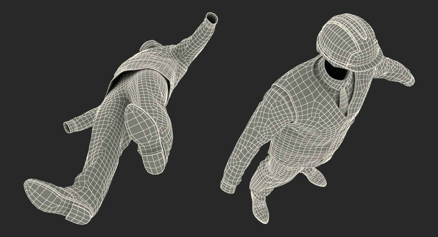Construction Architect Uniform 3D model_16