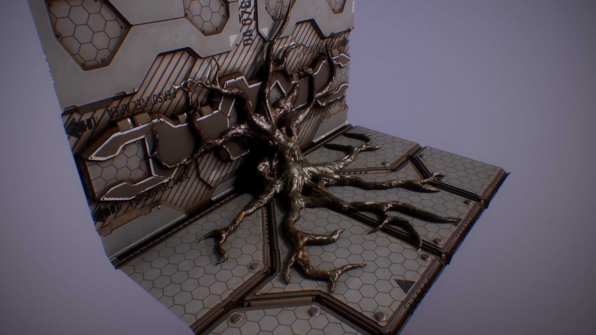 Ultimate Gore 2 - PBR Organic Growth Low-poly 3D model_3