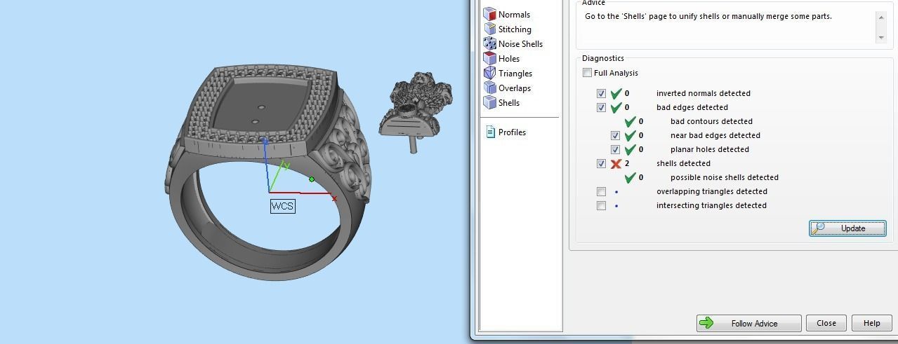0101 - Gents Ashok Stambh Ring 3D print model_3