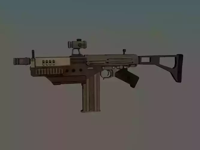 CQ16 Model and Textures Low-poly 3D model