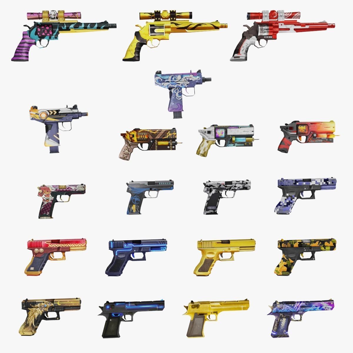 Eagle G18 M500 SW Rifle Game Weapon 20x 3D model_2