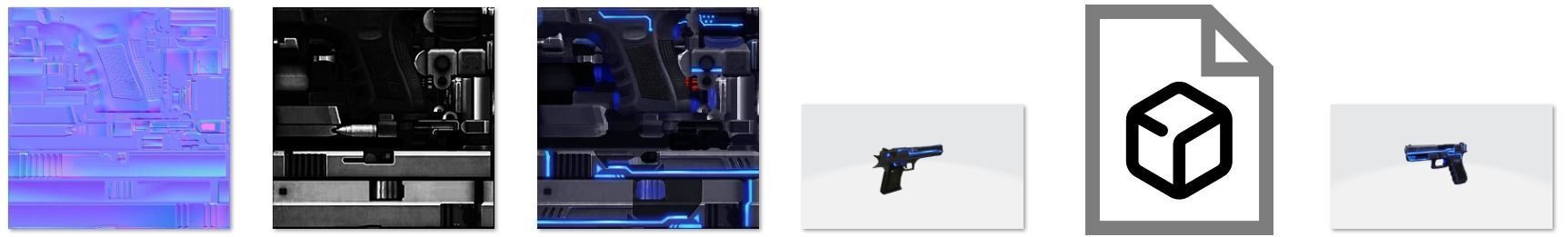 Eagle G18 M500 SW Rifle Game Weapon 20x 3D model_38