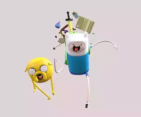 Finn and Jake- Adventure Time 3D model