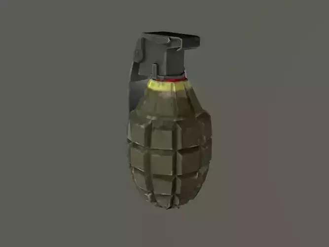 Grenade Low-poly 3D model