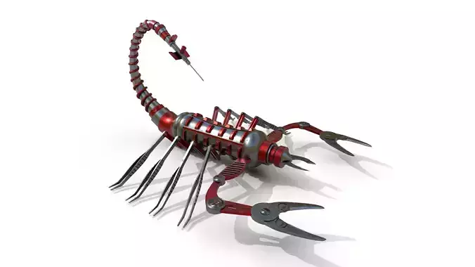 Mechanical Scorpion Low-poly 3D model